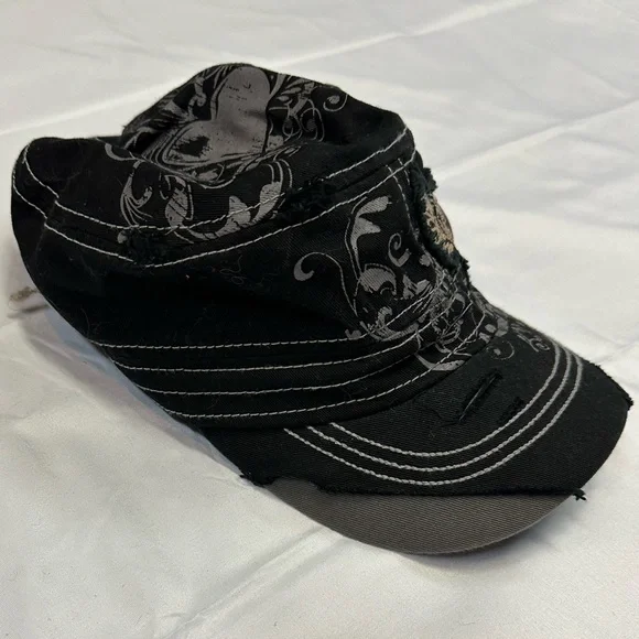 Cowgirl Jewels Distressed Trucker Hat With Swarovski Crystal Ladies NWOT